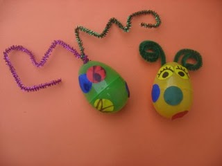 plastic egg animals